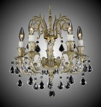 American Brass & Crystal CH2001-A-01G-PI - 5 Light Finisterra Chandelier