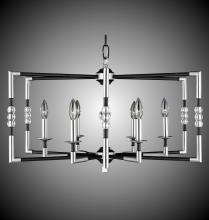 American Brass & Crystal CH3604-32G-ST - 6 Light Magro Cage Chandelier