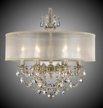 American Brass & Crystal CH6522-O-02G-ST-PG - 6 Light Llydia Chandelier