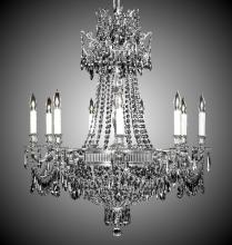 American Brass & Crystal CH8143-P-16G-PI - 9+9 Light Valencia Chandelier