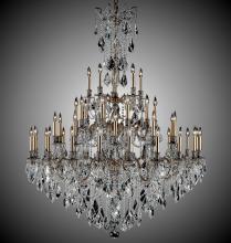 American Brass & Crystal CH9324-A-01G-PI - 45 Light Elise Chandelier