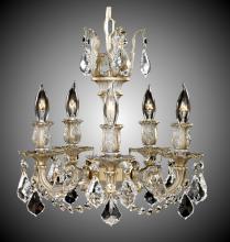 American Brass & Crystal CH9502-OTK-05S - 5 Light Rosetta Chandelier