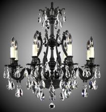 American Brass & Crystal CH9632-A-12G-PI - 8 Light Chateau Chandelier