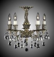 American Brass & Crystal FM2015-OTK-07G-ST - 5 Light Finisterra Flush Mount