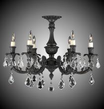 American Brass & Crystal FM2016-OTK-12G-PI - 6 Light Finisterra Flush Mount