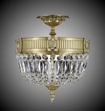 American Brass & Crystal FM2151-P-07G - 3 Light Finisterra Semi Flush