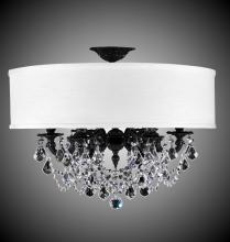 American Brass & Crystal FM6521-A-01G-ST-PG - 6 Light Llydia Semi Flush