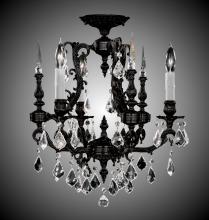 American Brass & Crystal FM7010-A-01G-PI - 3 Light Parisian Flush Mount