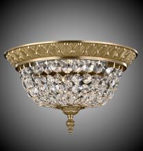 American Brass & Crystal FM8615-P-07G - 15"W L.E.D Corinthian Flush Mount