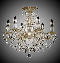 American Brass & Crystal FM9203-A-07G - 6 Light Biella Flush Mount