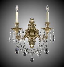 American Brass & Crystal WS2080-ATK-23S-PI - 2 Light Finisterra with draping Wall Sconce