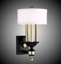 American Brass & Crystal WS5401-37G-38G-ST-GL - 4 Light Kensington Extened Wall Sconce with Shade