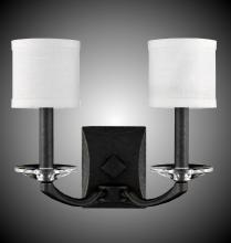 American Brass & Crystal WS5482-37G-38G-ST-GL - 2 Light Kensington Wall Sconce with Shades