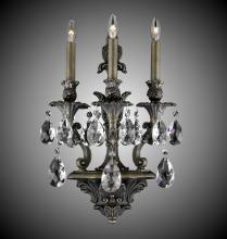 American Brass & Crystal WS9083-A-01G-PI - 3 Light Blairsden Wall Sconce