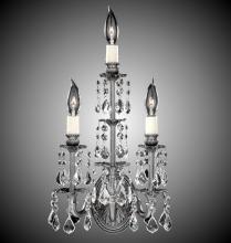 American Brass & Crystal WS9479-A-01G-PI - 3 Light Stem Wall Sconce