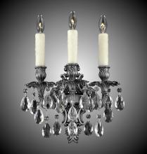 American Brass & Crystal WS9483-A-01G-PI - 3 Light Filigree Wall Sconce