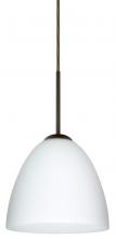 Besa Lighting 1JC-447007-BR - Besa Vila Pendant Bronze Opal Matte 1x60W Medium Base