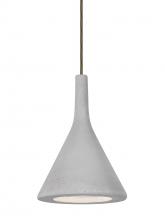 Besa Lighting 1JT-GALANA-LED-BR - Besa Gala Pendant, Natural, Bronze Finish, 1x9W LED