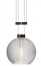 Besa Lighting 1XA-461500-BR - Besa Pendant Kristall 6 Bronze Clear 1x35W Halogen