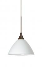 Besa Lighting 1XC-174307-LED-BR - Besa Pendant Domi Bronze White 1x6W LED