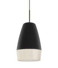 Besa Lighting 1JC-ABU12BK-BR - Abu 12 Cord Pendant, Black/Glitter, Bronze Finish, 1x60W Medium base