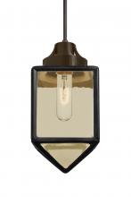 Besa Lighting 1JC-BRAVOBK-BR - Besa, Bravo Cord Pendant, Black/Gold Bubble, Bronze Finish, 1x60W Medium Base