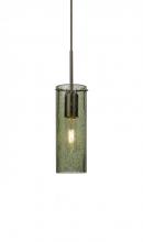 Besa Lighting 1JC-JUNI10MS-BR - Besa, Juni 10 Cord Pendant, Moss Bubble, Bronze, 1x60W Medium Base