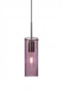 Besa Lighting 1JC-JUNI10PL-BR - Besa, Juni 10 Cord Pendant, Plum Bubble, Bronze, 1x60W Medium Base