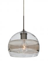 Besa Lighting 1JT-SPIR8SC-BR - Besa Spirit 8 Pendant, Smoke/Clear, Bronze Finish, 1x60W Medium Base