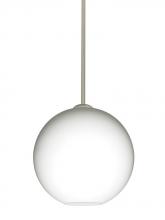 Besa Lighting 1TT-COCO1007-SN - Besa Coco 10 Stem Pendant, Opal Matte, Satin Nickel Finish, 1x60W Medium Base