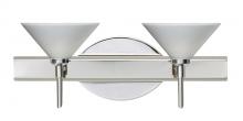 Besa Lighting 2SW-282453-LED-CR - Besa Wall Kona Chrome White Starpoint 2x5W LED