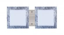 Besa Lighting 2WS-7735SF-LED-SN - Besa Wall Alex Satin Nickel Opal/Silver Foil 2x5W LED