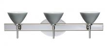 Besa Lighting 3SW-1743TN-CR - Besa Wall Domi Chrome Titan 3x40W G9