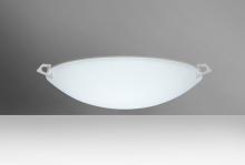 Besa Lighting 841825-LED-SN - Besa Ceiling Sonya 17 Satin Nickel Satin White 2x11W LED