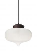 Besa Lighting J-MIRAFR-BR - Besa Mira Pendant For Multiport Canopy Bronze Frost 1x60W T10