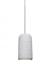 Besa Lighting RXP-GLIDENA-LED-SN - Besa Glide Cord Pendant, Natural, Satin Nickel Finish, 1x2W LED