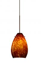 Besa Lighting X-171318-LED-BR - Besa Pendant For Mulitport Canopy Pera 6 Bronze Amber Cloud 1x5W LED