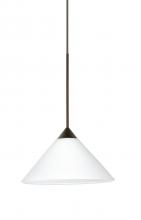 Besa Lighting XP-117607-BR - Besa Pendant Kona Bronze White 1x50W Halogen