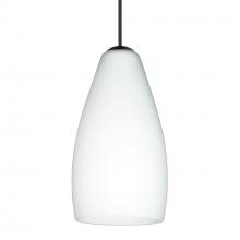 Besa Lighting XP-719807-BK - Besa Pendant Karli, Black Finish, Opal Matte 1x50W MAX GY6.35 Base