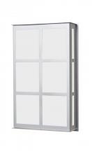 Besa Lighting BREE16-WA-LED-BA - Besa Outdoor Bree 16 Brushed Aluminum White Acrylic 2x9W LED