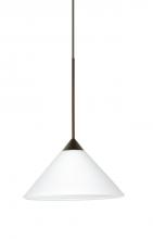 Besa Lighting 1XP-117607-BR - Besa Pendant Kona Bronze White 1x50W Halogen