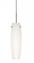 Besa Lighting 1XT-412107-LED-BR - Besa Tu Tu Pendant, Opal Matte, Bronze, 1x5W LED