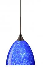 Besa Lighting 1XT-757086-BR - Besa Pendant Sasha Bronze Blue Cloud 1x50W GY6.35