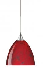 Besa Lighting 1XT-7570MA-LED-SN - BESA PENDANT SASHA SATIN NICKEL MAGMA 1X6W LED