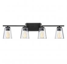 Savoy House 8-1020-4-BK - Calhoun 4-Light Bathroom Vanity Light in Black