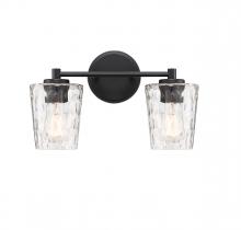 Savoy House 8-5606-2-BK - Ballas 2-Light Bathroom Vanity Light in Matte Black