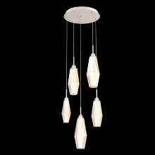 Hammerton CHB0049-05-BS-RA-C01-L1 - Aalto Round 5pc Multi-Pendant