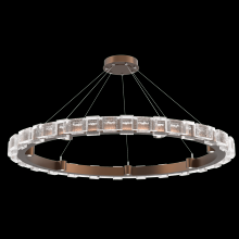 Hammerton CHB0087-50-BB-TE-CA1-L3 - Tessera 50in Ring-Burnished Bronze-Tetro Cast Glass