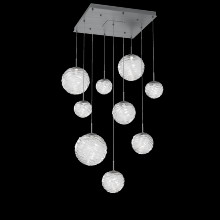 Hammerton CHB0092-09-GM-C-C01-L3 - Gaia Square Multi-Pendant Chandelier