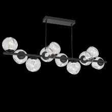 Hammerton PLB0086-T0-MB-GC-001-L1 - Luna 10pc Twisted Branch-Matte Black-Geo Inner - Clear Outer-Threaded Rod Suspension-LED 2700K